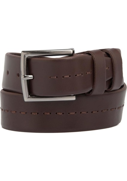 Kahve Hakiki Deri Erkek Kemer - S1EK00000313-B14