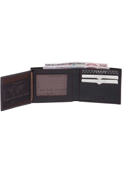 Kahve Hakiki Deri Erkek Cüzdan - S1CE00001228-B07
