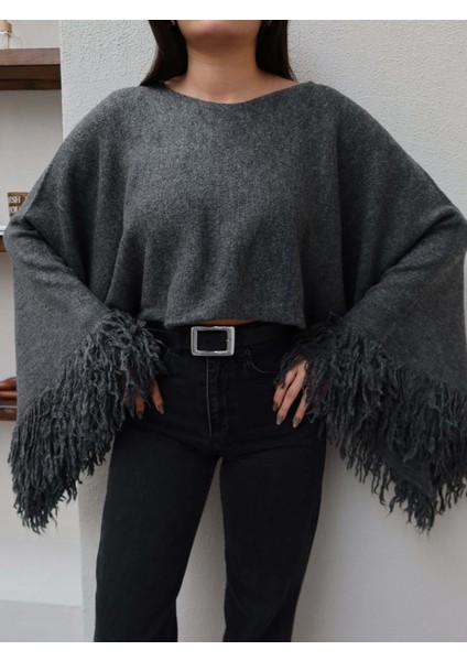 Püsküllü Triko Kazak modelleri