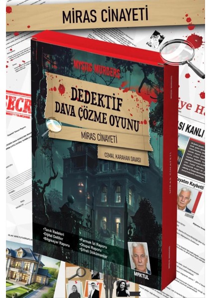 Msa-Shop Miras Cinayeti Dedektif Dava Çözme Oyunu-Renkli