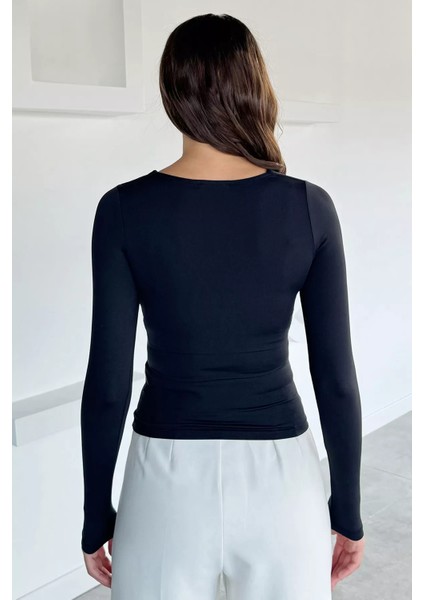 Kadın Kare Yaka Bluz P-00018525 fırsatları