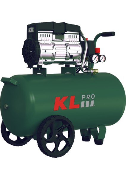 Klpro KLK50SH 8 Bar 50 Litre 2hp Sessiz ve Yağsız Hava Kompresörü