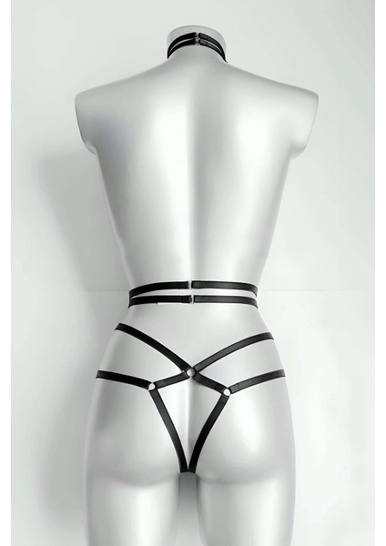 Ağ Kısmı Açık Seksi Jartiyer Harness - APFT370 fiyatları