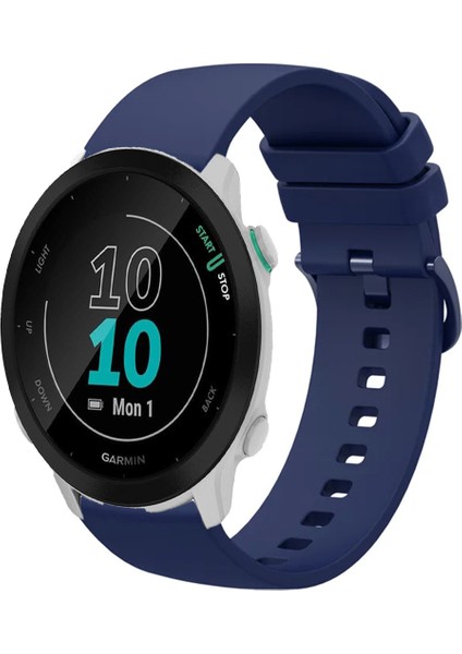 Garmin Forerunner 55 ile Uyumlu Kordon Jel Silikon Tokalı Kayış