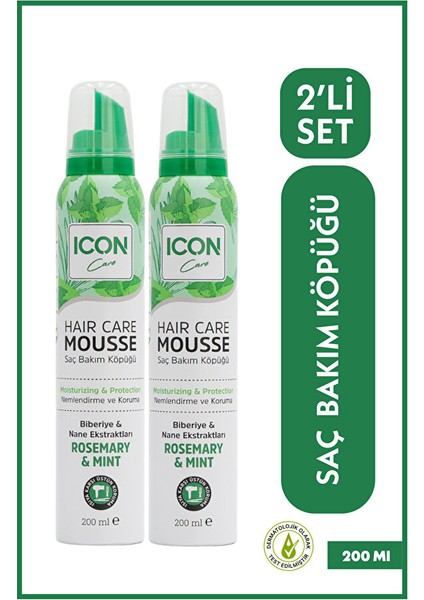Icon Care Saç Bakım Köpüğü Rosemary & Mınt 2'li Set