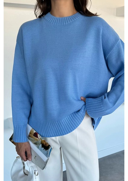 Kadın Bisklet Yaka Triko Kazak P-00018507