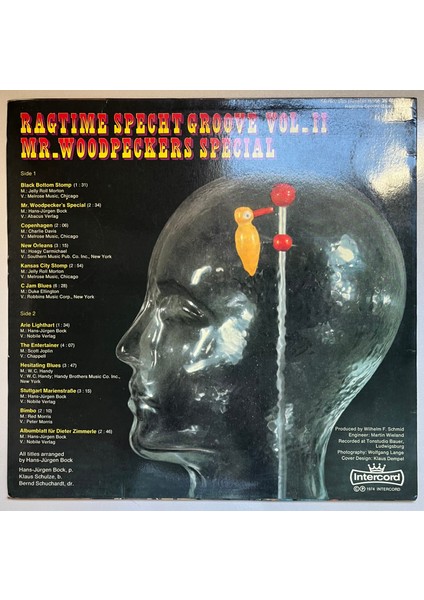 Ragtime Specht Groove Vol. Iı Mr. Woodpecker's Special Lp Plak (Orijinal 1974 Dönem Alman Baskı Plak) fiyatları