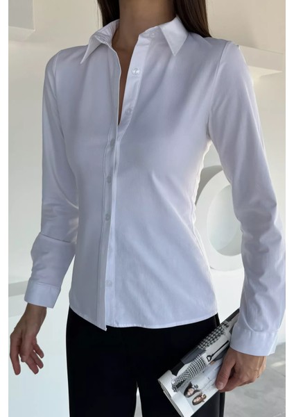 Kadın Slim Fit Gömlek P-00018509