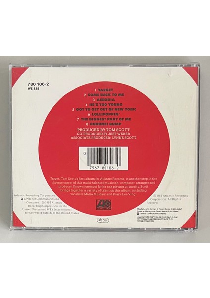 Tom Scott Target CD (Orijinal Dönem Baskı Cd) fiyatları