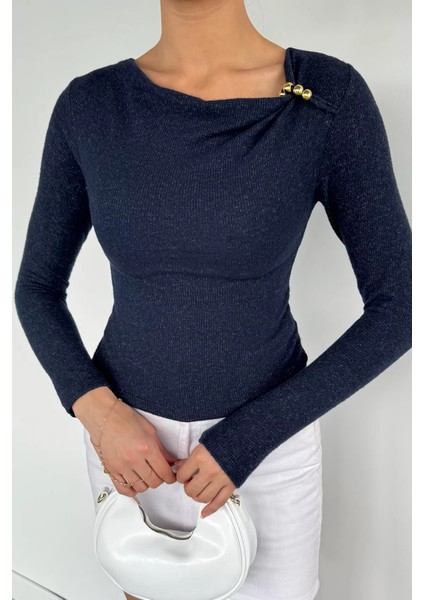 Kadın Omuz Aksesuarlı Bluz P-00018502 modelleri