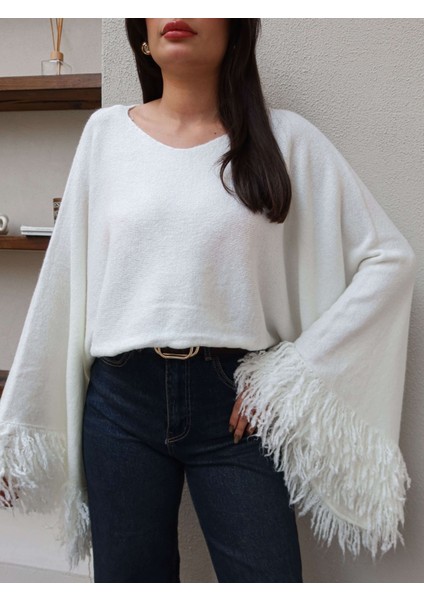 Püsküllü Triko Kazak modelleri