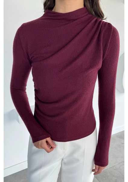 Kadın Omuz ve Yan Büzgülü Bluz P-00018501 fiyatları