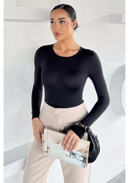 Kadın Bisiklet Yaka Çıtçıtlı Bodysuit P-00018524 fiyatları