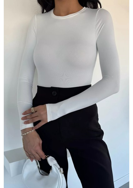 Kadın Bisiklet Yaka Çıtçıtlı Bodysuit P-00018524 fiyatları