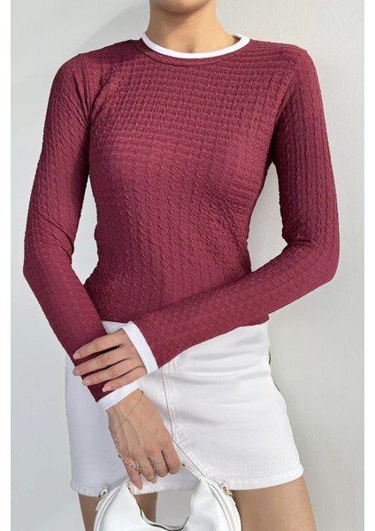 Kadın Yaka ve Kol Parçalı Bluz P-00018520 fiyatları