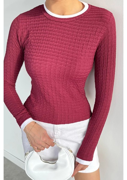 Kadın Yaka ve Kol Parçalı Bluz P-00018520 modelleri