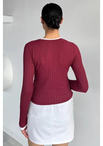 Kadın Yaka ve Kol Parçalı Bluz P-00018520 fırsatları