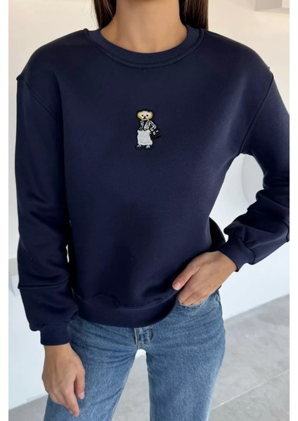 Kadın Nakışlı Üç Iplik Şardonlu Sweatshirt P-00018504 modelleri