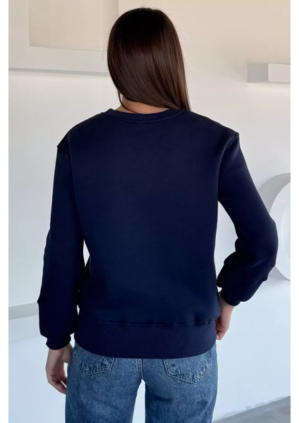 Kadın Nakışlı Üç Iplik Şardonlu Sweatshirt P-00018504 fırsatları