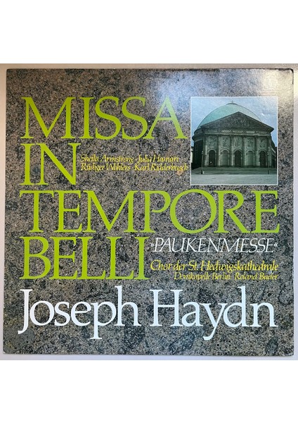 Joseph Haydn Missa In Tempore Belli Paukenmesse Lp Plak (Orijinal 1980 Dönem Alman Baskı Plak)