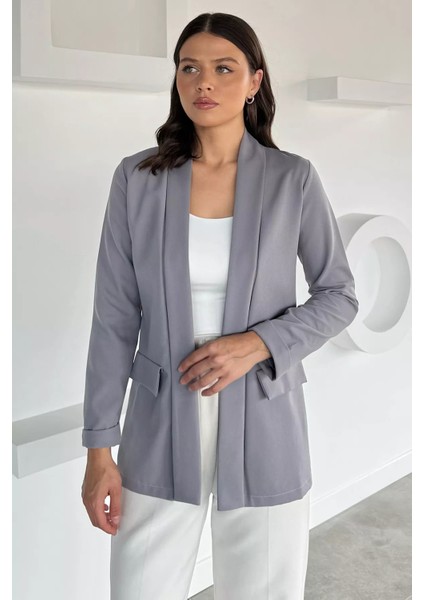 Kadın Duble Kol Önü Açık Ceket P-00018529