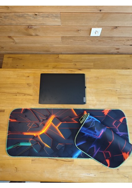 70X30 cm Fosforlu Dikişli 3D Boyut Tasarımı Kaydırmaz Taban Speed Yüzey Oyuncu Mouse Pad Gaming fiyatları