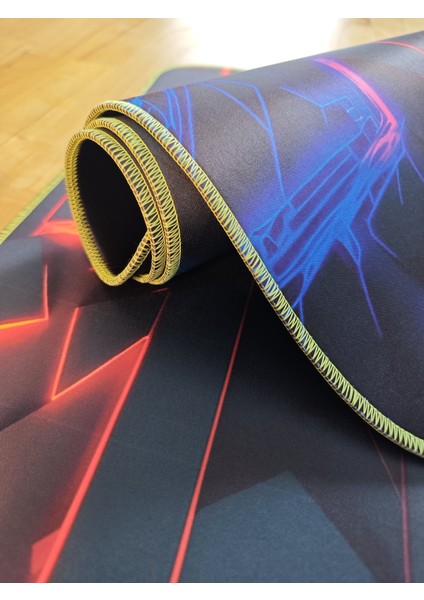 70X30 cm Fosforlu Dikişli 3D Boyut Tasarımı Kaydırmaz Taban Speed Yüzey Oyuncu Mouse Pad Gaming indirimleri