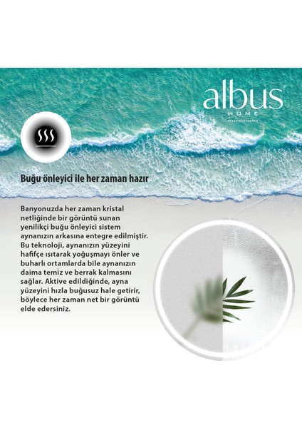 - Terra LED Aydınlatmalı Ayna 50 X100- Tri-Color + Dimmer + Defogger fırsatları