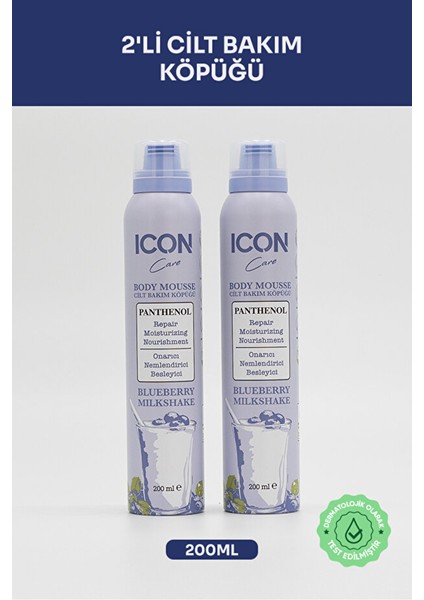 Icon Care Cilt Bakım Köpüğü Blueberry & Mılkshake 2'li Set fiyatları