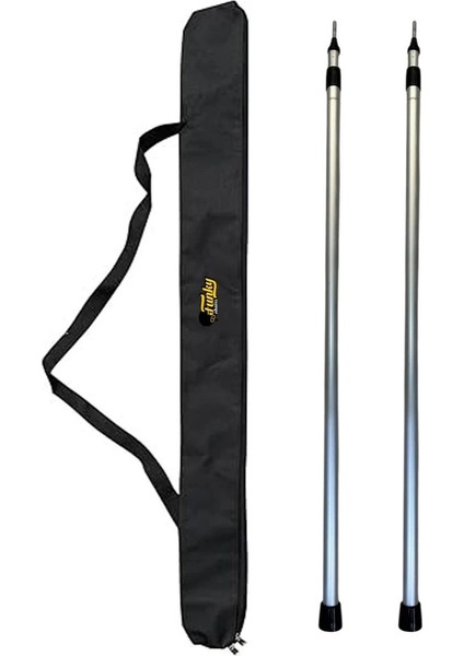 Ayarlanabilir Teleskopik Alüminyum Tarp Tente Çadır Direği 198 cm