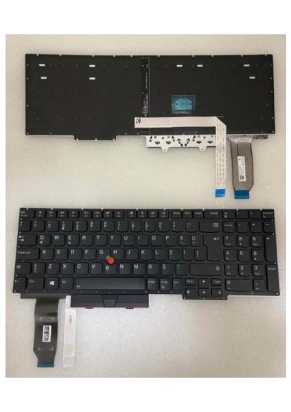 Nion Lenovo E15 Gen3 Uyumlu Notebook Klavye (Siyah Tr Aydınlatmalı)