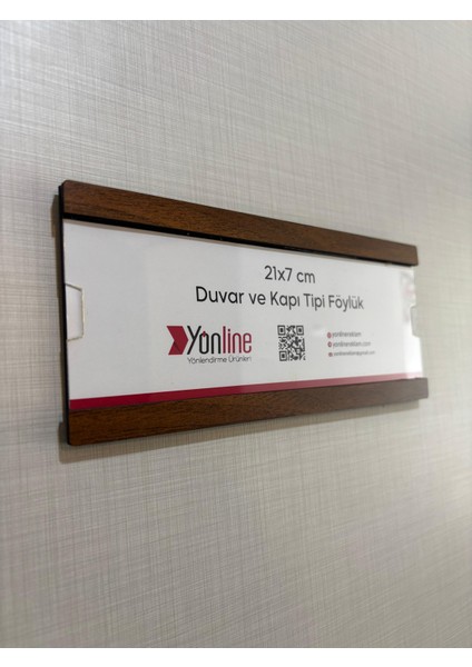 10'lu Kurumsal Kapı Isimliği Kolay Değiştirilebilir Ceviz Desenli Kendinden Yapışkanlı fiyatları