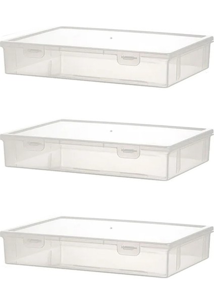 3pcs A4 Boyut Organizatör Kitap Organizatör Ofis Dosyası Kutusu Şeffaf Dosya Organizatör Çocuk Bulmaca Organizatörleri, M (Yurt Dışından)