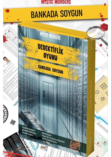 Msa-Shop Bankada Soygun Dedektif Dava Çözme Oyunu-Mavi