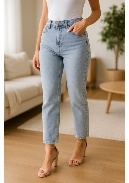 Kadın Yüksek Bel Soho Boyfriend Jean C599