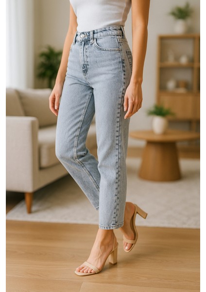 Kadın Yüksek Bel Soho Boyfriend Jean C599