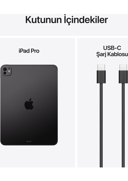 iPad Pro M5 Wifi + Cellular 256GB 11" Standart Cam - Uzay Siyahı ME2N4TU/A