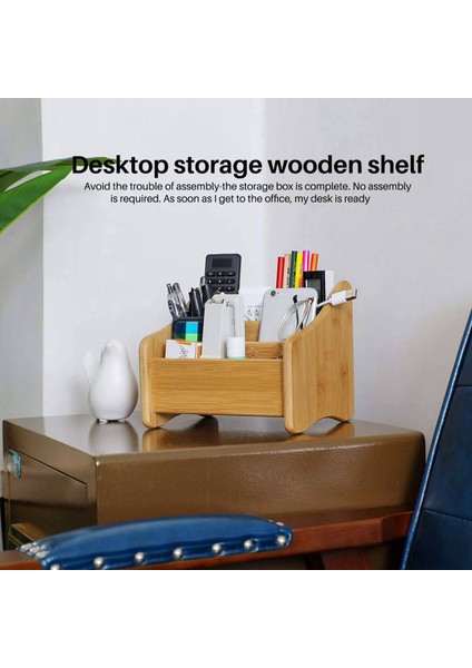 Ahşap Masa Organizatörü Bambu Uzaktan Kumanda Tutucu Caddy Depolama Konteyneri Kalem Kalem Telefonu Gözlükleri Ofisi Için 3 Bölmeli (Yurt Dışından) fiyatları