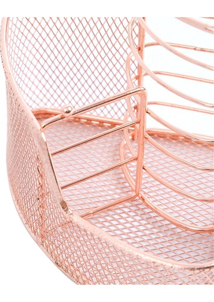 Zarif Örgü Kalem Tutucu Üçgen Şeklindeki Metal Kırtasiye Depolama Tutucu 3 Bölme Masaüstü Ofis Depolama Sahibi A (Yurt Dışından) indirimleri