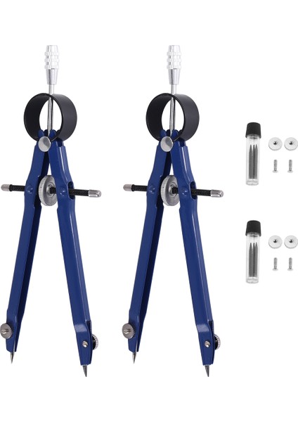 2 Paket Çizme Pusula ile Kilit Matematik Yay Pusulası Çizim Metal Pusula Çekme Geometri Pusula Yay Bölü Kabul Eden Öğrenci Sanat Okulu Ofisi Için Pusula (Yurt Dışından) modelleri