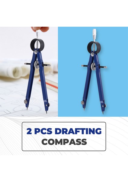 2 Paket Çizme Pusula ile Kilit Matematik Yay Pusulası Çizim Metal Pusula Çekme Geometri Pusula Yay Bölü Kabul Eden Öğrenci Sanat Okulu Ofisi Için Pusula (Yurt Dışından) indirimleri