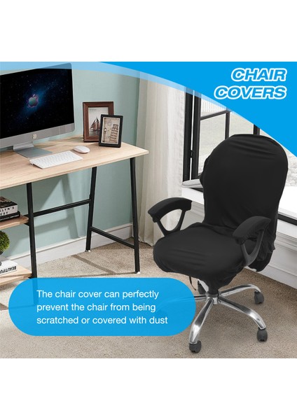 Elastik Elektrikli Oyun Sandalye Ev Ofisi Internet Kafe Dönen Armola Streç Sandalye Kılıfları (Siyah) Kapsar (Yurt Dışından) fırsatları