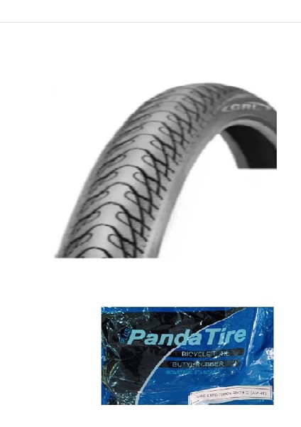 28/29 Jant 28X1.75 29X1.75 (700X45) (47-622)1 mm Zırh Reflektörlü 1151 Bisiklet Dış Lastiği + Plus Panda Iç Lastik Seti
