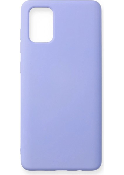 Samsung Galaxy A71 Kılıf Nano Içi Kadife Silikon - Lila
