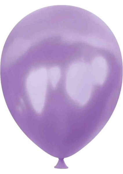30 Adet Mor, Pembe, Gümüş Parlak Balon fırsatları