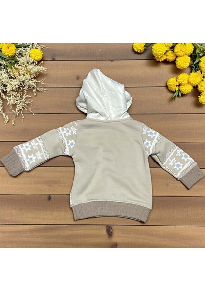 Snowy Kapüşonlu Sweatshırt - Bej - 12 Ay Bej fiyatları