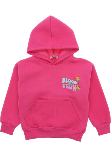 Arka BL0OM Grow Baskılı Üç Iplik Sweatshırt - Pembe - 2 - 3 Yaş - ATA30369.0-PEMBE-2 - 3 Yaş Pembe