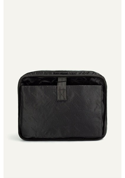 Unisex Vegan Deri Laptop Bölmeli 15,6 Inç Dik Fermuarlı Evrak Çantası