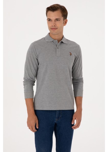 Erkek Gri Melanj Sweatshirt 50313772-VR086