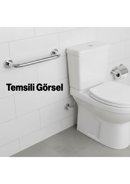 Tutunma Barı 19 Çap 30CM Paslanmaz Çelik Krom Banyo Tuvalet Güvenlik Destek Aparatı Engelli Tutamağı fırsatları